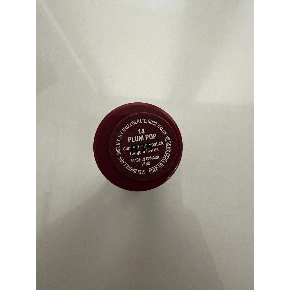 Clinique Pop 14 Plum Pop Lip Colour + Primer Longwear Lipstick Full Size